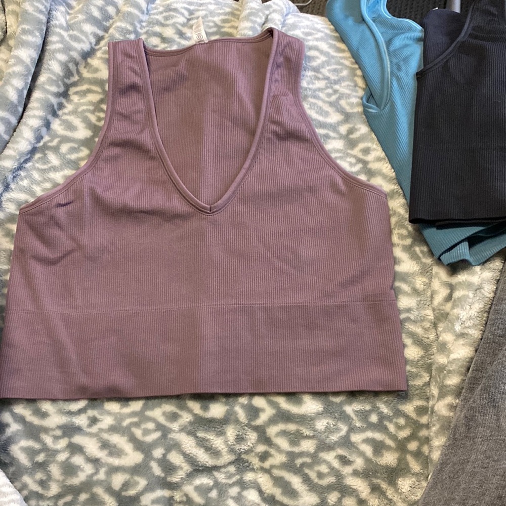 Athleta Aurora Crop Ribbed Tank